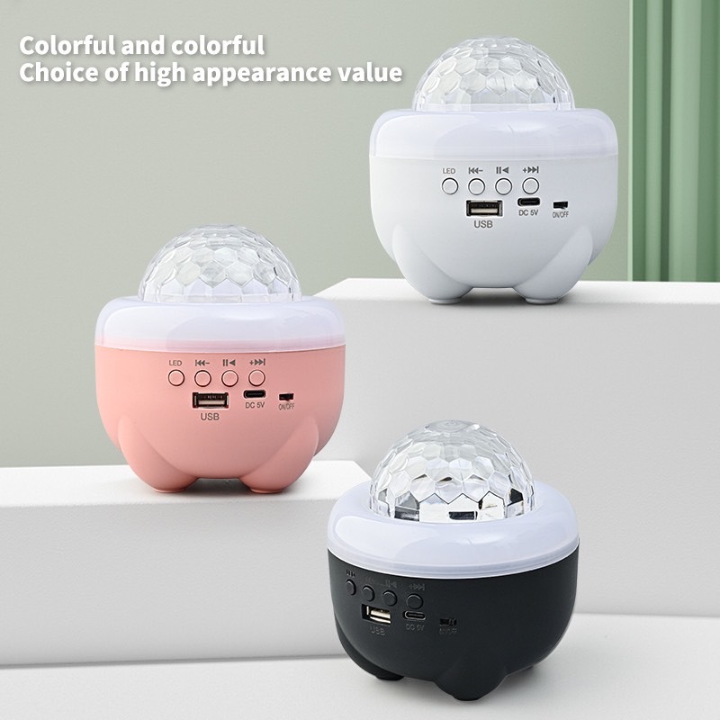 โคมไฟลําโพงคริสตัล รุ่น LT-760LED  แบบชาร์จไฟได้ 2 in 1 สําหรับปาร์ตี้ ไฟดิสโก้บอล LED และลําโพง DJ 