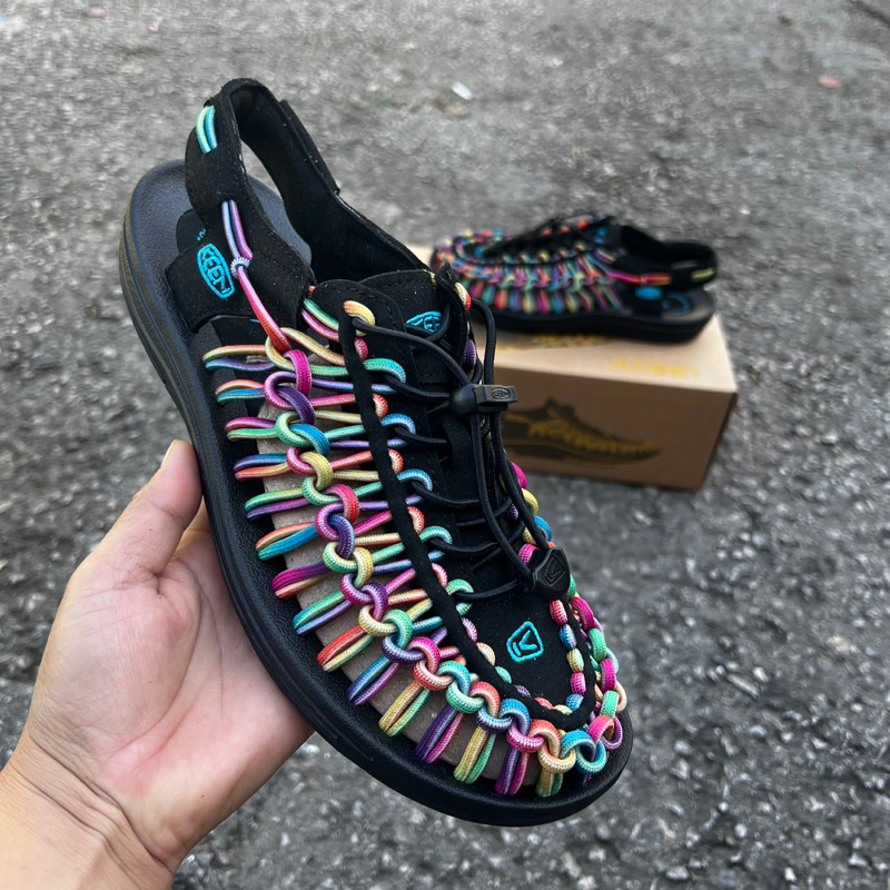 🔥รองเท้า🔥 KEEN UKEEN สีครีมม่วง (Full Boxset) รองเท้าผู้ชายและผู้หญิง 36-45