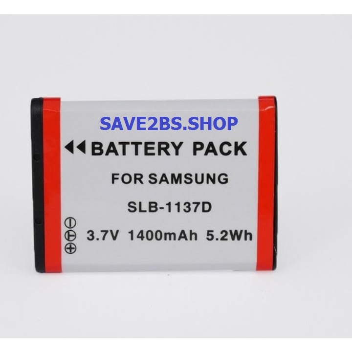 แบตเตอรี่กล้อง Samsung SLB-1137D สำหรับ รุ่นกล้อง L74 Wide , NV11  , NV24HD ,   NV30  ,    NV40 ,   
