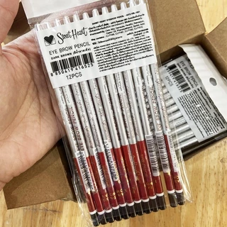 Sweet Heart Eye Brow Pencil ดินสอเขียนคิ้วสวีทฮาร์ท ดินสอเขียนคิ้ว 1โหลมี 12 แท่ง ( รุ่นสลิม ) มีให้เลือก 3 สี