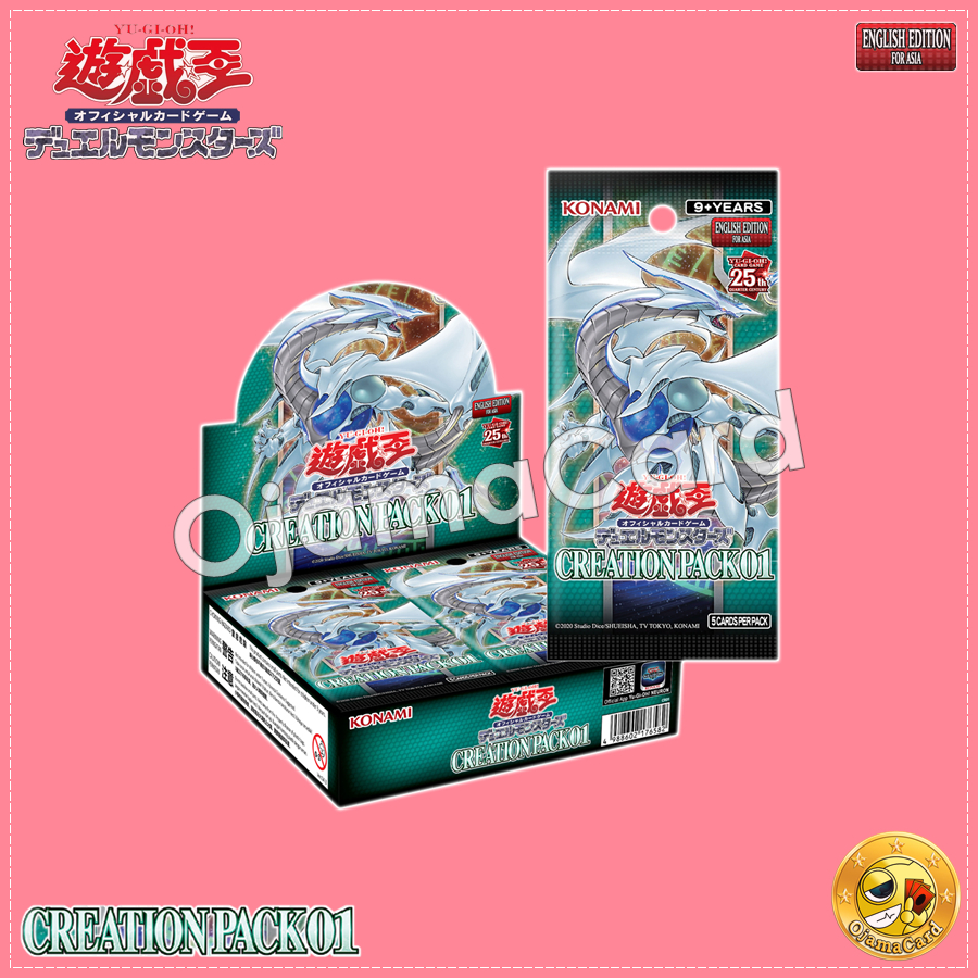 Yu-Gi-Oh! OCG English Edition for Asia — Creation Pack 01 [CR01-AE] +1 Bonus Pack [CR01-AES]「1 Box」