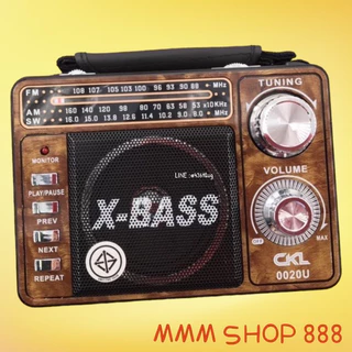วิทยุ ckl รุ่น 0020U วิทยุ X-BASS FM AM SW มีช่อง usb /tf /sd card มีไฟฉายในตัว มี AUX MP3 ได้