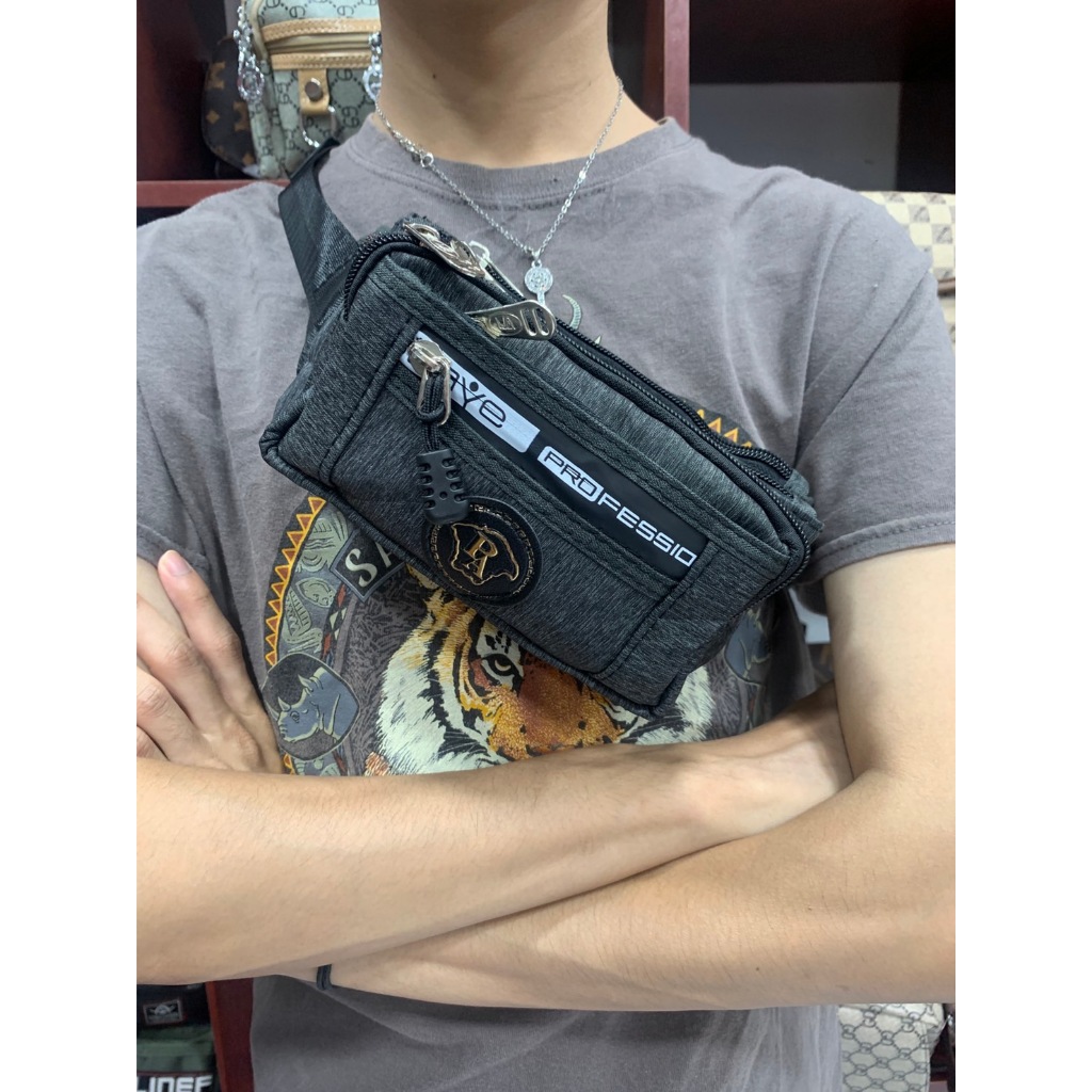 กระเป๋าคาดเอวใบเล็ก ผ้าแคนวาส สวยทน รุ่น PA มาใหม่