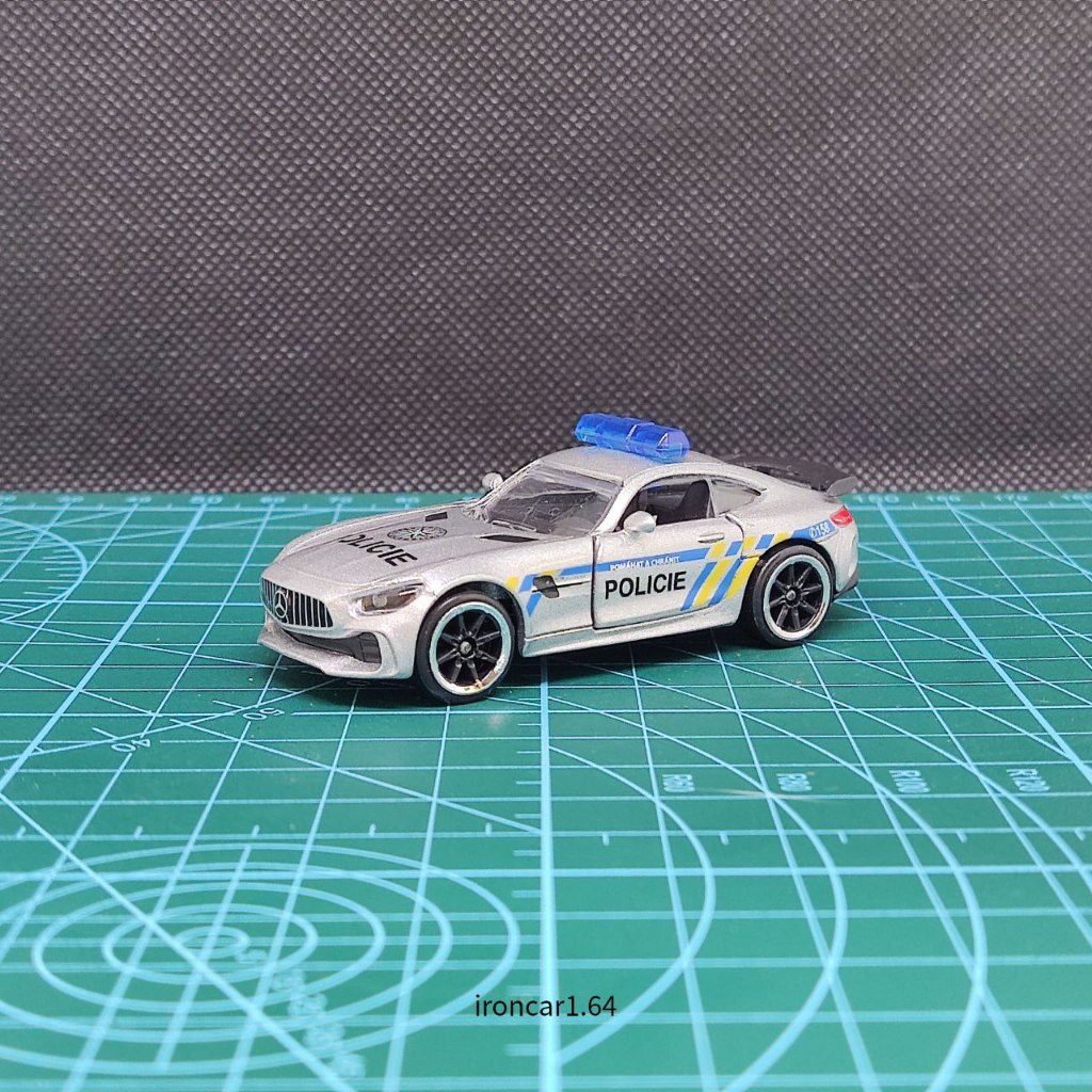 majorette mercedes benz amg gtr ลายตำรวจ POLICIE หายาก