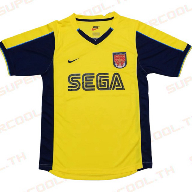 Arsenal 1999/2000 เสื้ออาร์เซนอลย้อนยุค เสื้อบอลอาร์เซนอลรุ่นเก่า เสื้ออาร์เซนอลSega