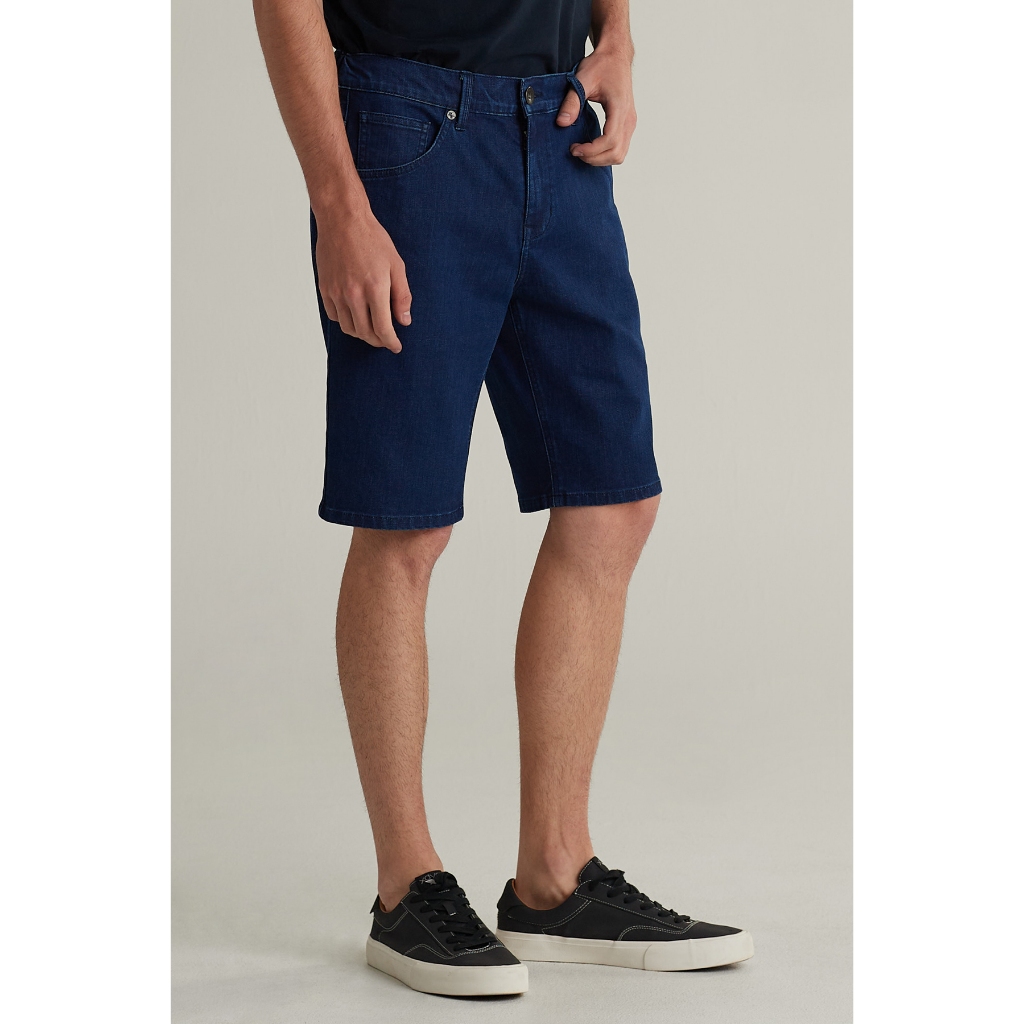 Mc jeans กางเกงยีนส์ขาสั้นผู้ชาย สียีนส์เข้ม MAJZ079