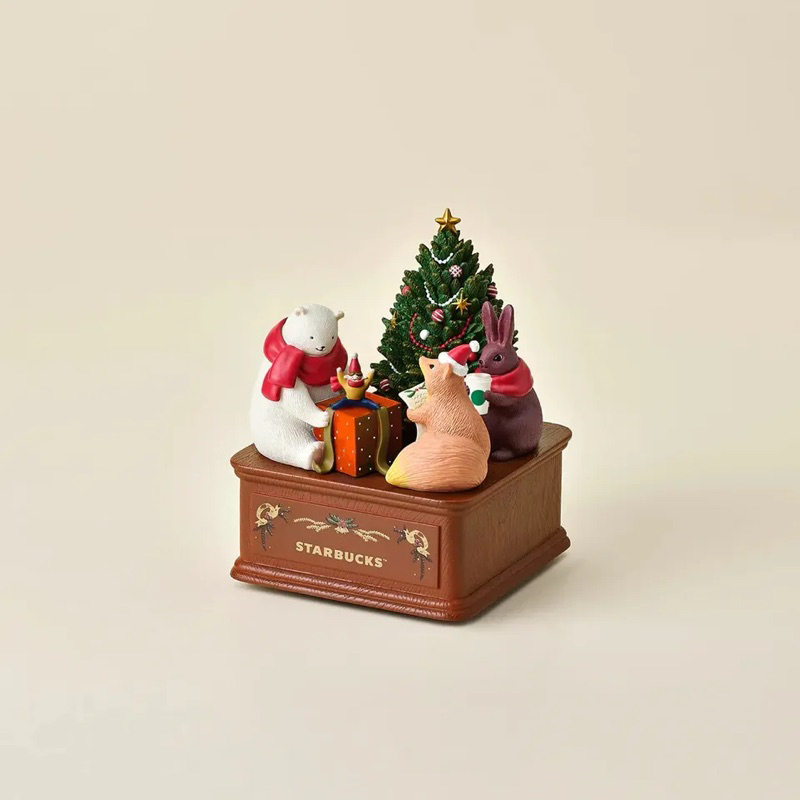 🧜‍♀️STARBUCKS 2023 HOLIDAY LITTLE FRIENDS MUSIC BOX CHRISTMAS X'MAS