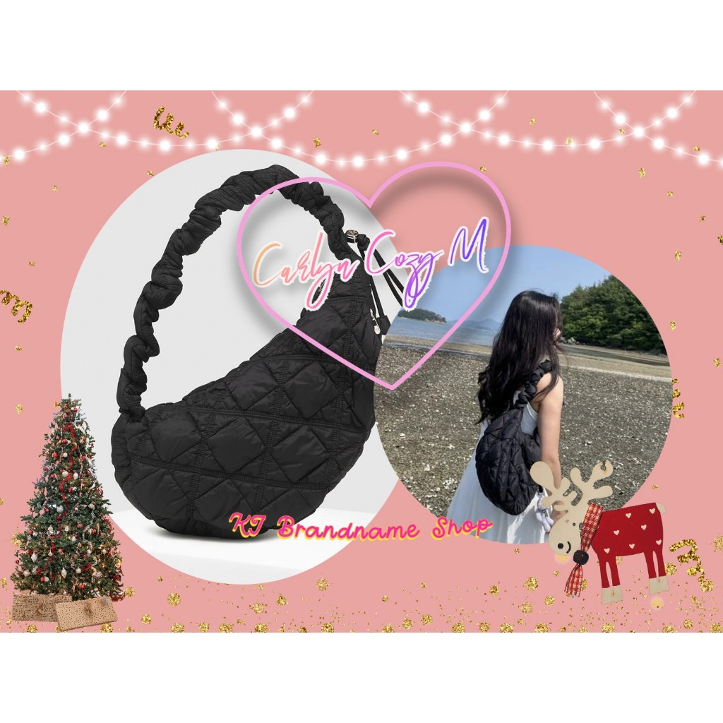 🏳️‍🌈[พร้อมส่ง!! สี Black + ถุงกระดาษคารีน🎄 (Cozy L) CARLYN Bag ของแท้ 100% จาก Korea