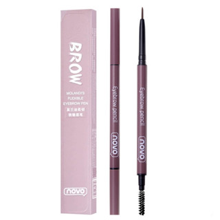 ดินสอเขียนคิ้ว Novo [5286] Eyebrow Pencil ที่เขียนคิ้วสลิม ห…