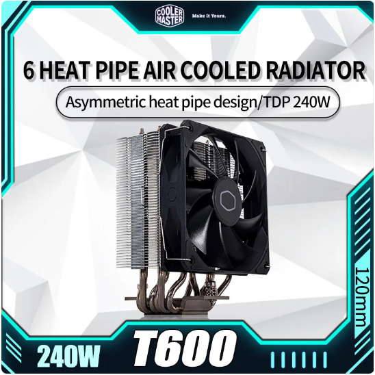 Cooler Master T600  6ท่อความร้อน CPU Air Cooler 1700/AM4/AM5