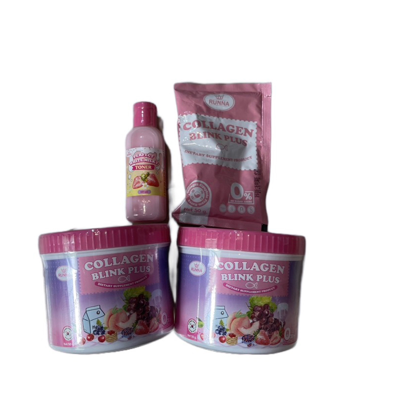 (ได้ทั้งเซต)คอลลาเจน บลิ้งค์ พลัส Runna Collagen blink plus 50g.