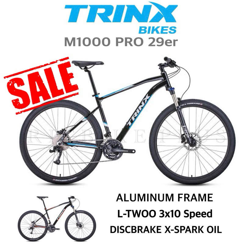 *ผ่อนได้* จักรยานเสือภูเขา TrinX M1000Pro ล้อ 29 เฟรมอลูซ่อนสาย ชุดเกียร์ LTWOO 3X10 เบรคน้ำมัน โช้คล็อคได้