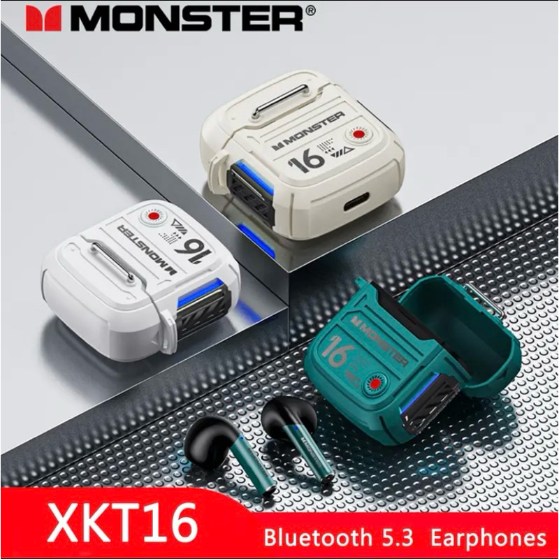 Monster XKT16 V5.3 หูฟังไร้สาย บลูทูธ XKT16 หูฟังไฮไฟ หูฟังสำหรับเล่นเกม