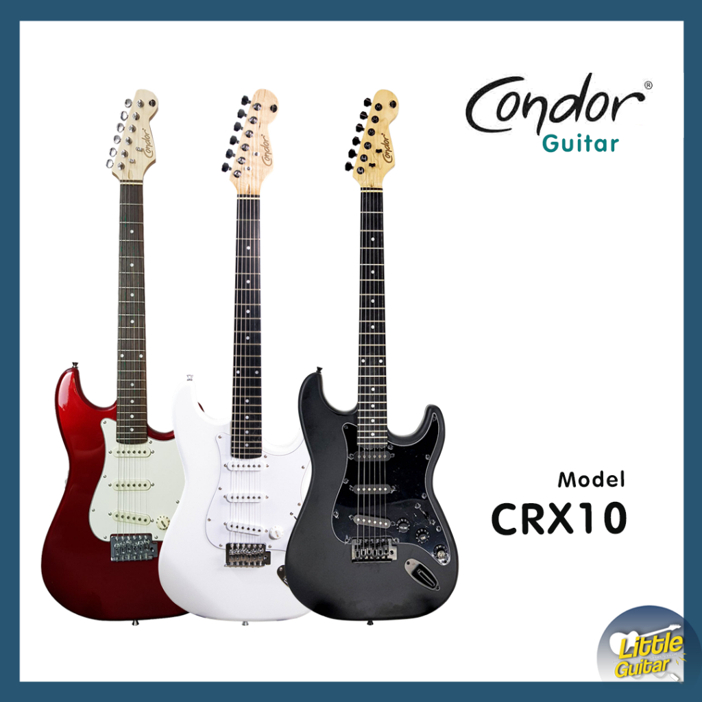 Condor กีต้าร์ไฟฟ้า Condor  รุ่น CRX10 ทรง Strat  ปิ๊กอัพเดี่ยว คุณภาพเกินราคา งานดี พร้อม SETUP