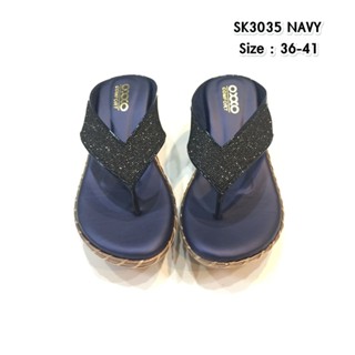 OXXO รองเท้าแตะเพื่อสุขภาพ แฟชั่น หน้าคีบ ส้นเตารีดเย็บเชือก…