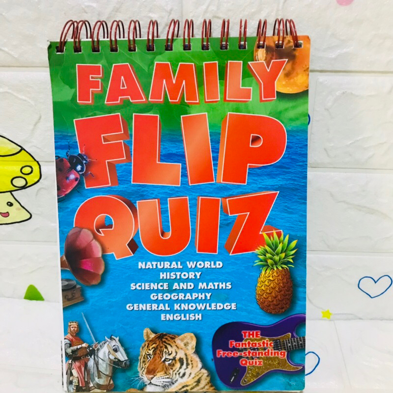 Family Flip Quiz หนังสือทดสอบกับครอบครัว ตั้งแต่ ระดับ1-5 -AL1 กล่อง4