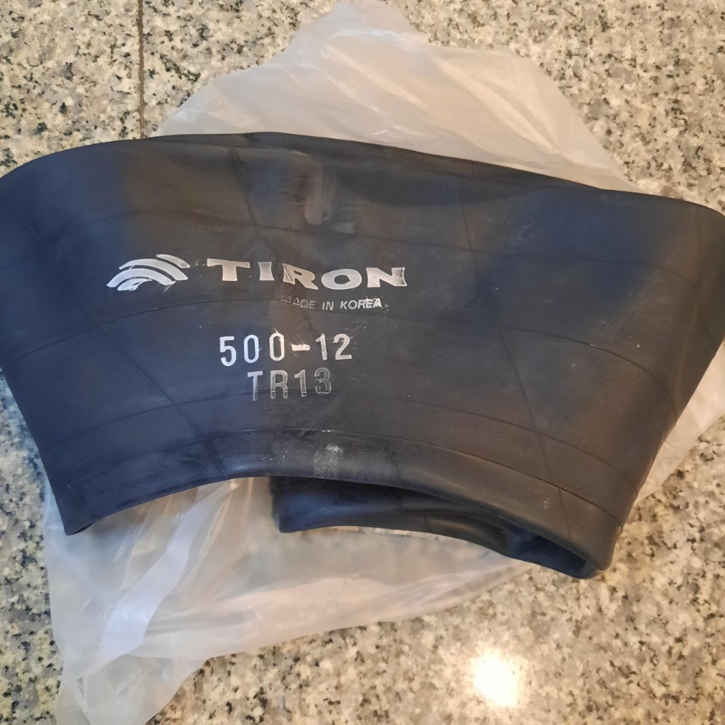 TIRON ยางในรถไถขอบ 12 นิ้ว 5.00-12 500-12 TR13 คุณภาพสูงจากเกาหลี สำหรับรถไถ รถแทรกเตอร์ คูโบต้า ยันม่า นิวฮอลแลนด์ ทุกย