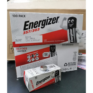 ยกกล่อง-Energizer  SR44/ 357-303/ SR1154SW /1.55V (1กล่อง=10 ก้อน) สินค้าแท้ประกันศูนย์ไทย EXP.06-2030