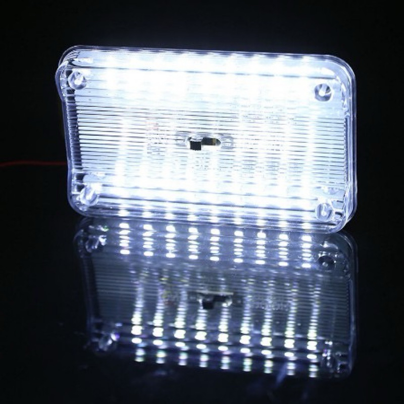 1ชิ้น LED 12V ไฟเพดานรถยนต์ (11CM) ไฟในเก๋ง ไฟหลังคาในรถ ไฟอ่านหนังสือในรถ ไฟสีขาว (Domelight11c)