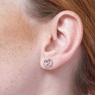 YVIS Icing Pretzel Gem Earring