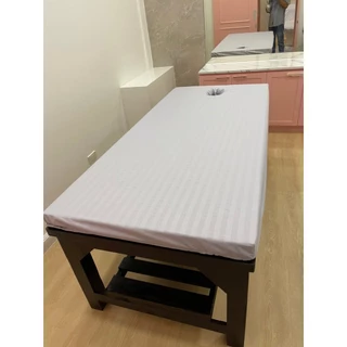 📌ส่งฟรี✔️ผ้าปูสำหรับเตียงนวดสปา (เจาะรู) นวดออย นวดไทย นวดอโรม่า นวดน้ำมัน เตียงกายภาพ เตียงผู้ป่วย
