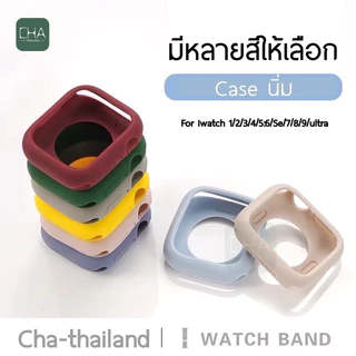 Case เคสด้าน smart watch สำหรับ Watch11 9 8 7 6 se 5 4 3 case 38/41/45/44mm เคสซิลิโคน เคสWatch 9 เคสสำหรับแอปเปิ้ลวอ