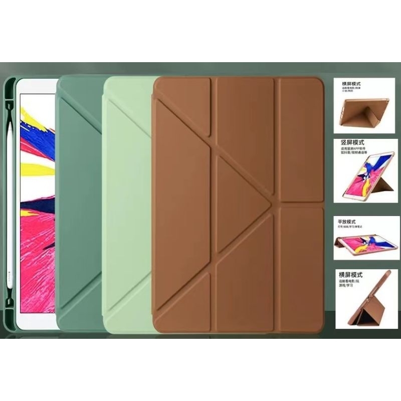 {ส่งจากไทย} เคสแกน Y Origami หลังทึบ Samsung Galaxy TabS7plus TabS7FE TabS8plus เก็บปากาได้