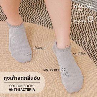 ถุงเท้าข้้อสั้น Cotton Socks Anti-bacteria Selected by Wacoal รุ่น WW1106 1 คู่