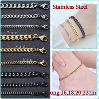 LB05 สร้อยข้อมือ สร้อยข้อเท้าสแตนเลสแท้ 100%