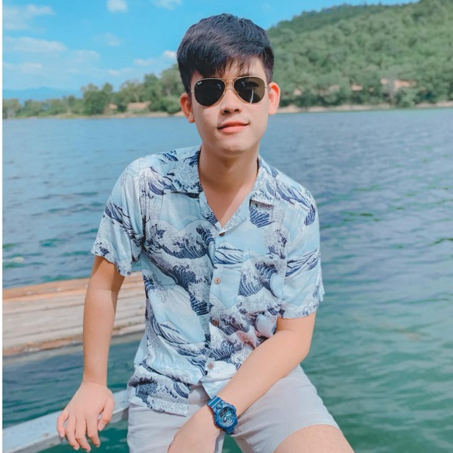 เสื้อฮาวาย ผ้าเรยอนญี่ปุ่น เสื้อครอบครัว Rayon Hawaiian Shirts  (คลื่นญี่ปุ่น)