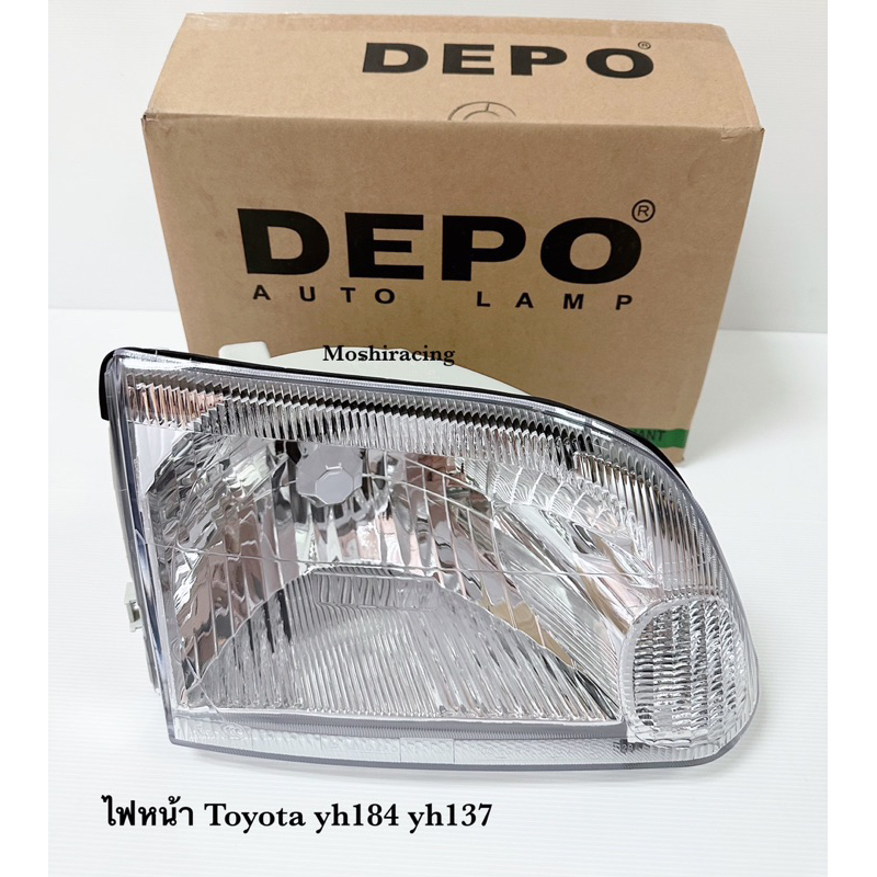 DEPOไฟหน้ารถตู้หัวจรวด ไฟหน้าTOYOTA YH184 YH137 ปี1999 2000 หัวจรวดตาเพชร
