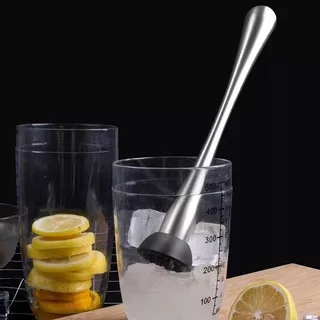 [C109]ไม้บดค็อกเทล สแตนเลส ขนาด 23/30ซม. อุปกรณ์บาร์เทนเดอร์ Muddler cocktail