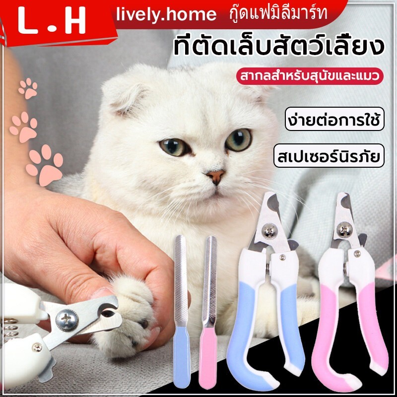 กรรไกรตัดเล็บสุนัขและแมวพร้อมตะไบสามารถตัดเล็บของสัตว์เลี้ยงของคุณและป้องกันไม่ให้เล็บเจาะและเกาผิวหนังของเจ้าของ