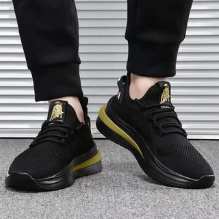 Yeeica สบายแต่งตัวง่ายใส่ได้ทุกโอกาส ห้ามพลาดกันน้าา พร้อมส่ง sneaker ดีไซน์ sport เท่ห์ๆ วั แต่งลายด้านข้าง มินิมอลมา