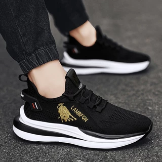 Yeeica สบายแต่งตัวง่ายใส่ได้ทุกโอกาส ห้ามพลาดกันน้าา พร้อมส่ง sneaker ดีไซน์ sport เท่ห์ๆ วั แต่งลายด้านข้าง มินิมอลมา