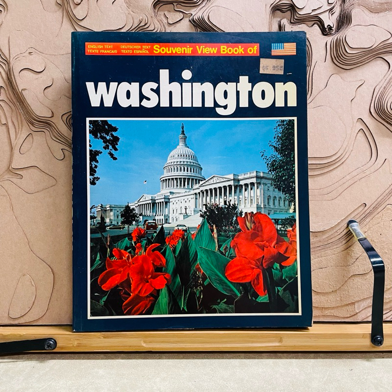 ค311 FILION TERAS GERMAN Souvenir View Book of FRENCH TEXT SPANISH TEXT washington