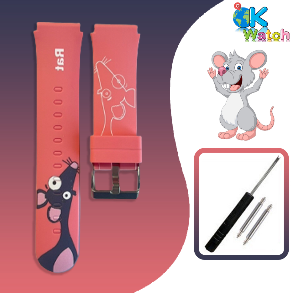 OK Watch สายนาฬิกาป้องกันเด็กหาย ของแท้ 100% สายรุ่นใหม่ตามปีนักษัตร ขนาด 20mm
