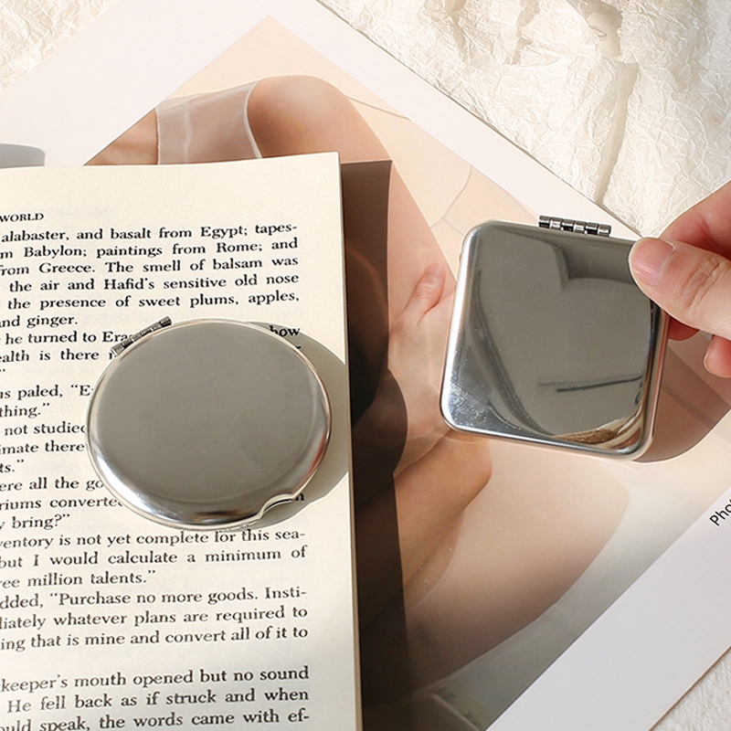 LuckyE กระจกพกพา กระจกพับ กระจกสไตล์เกาหลี ขนาดกระทัดรัด - รูปที่ 3