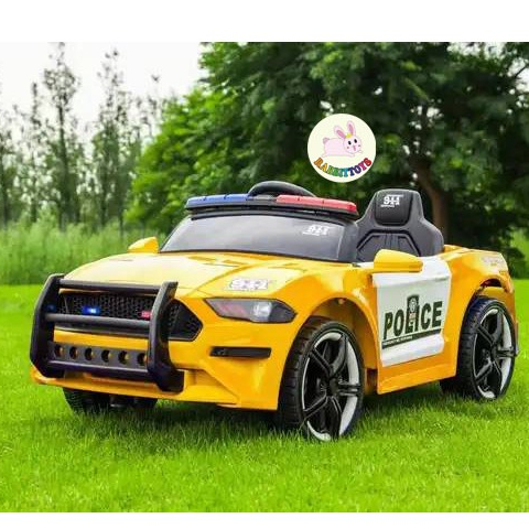Rabbittoys รถแบตเตอรี่เด็ก รถไฟฟ้าเด็กเล่น หน้ารถตำรวจสุดเท่ รุ่น 2046