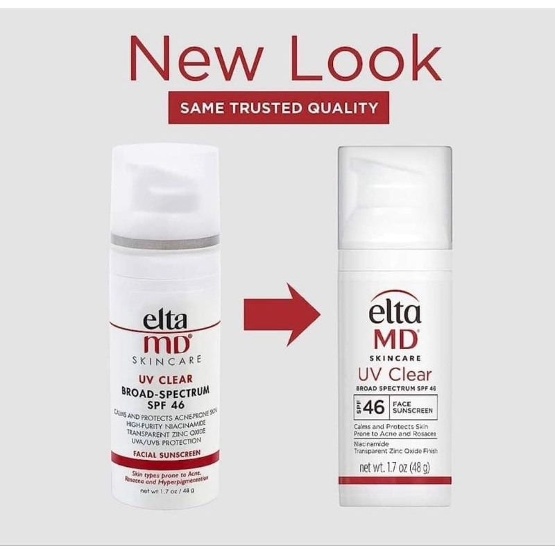 เหลือ1436 เก็บโค้ดหน้าร้านหรือทักแชท แท้ใหม่พร้อมส่งExp:2026 Elta MD UV Clear Broad-Spectrum SPF 46 1.7 oz