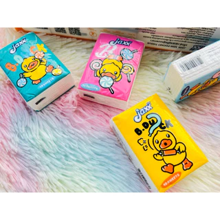 แจ๊กซ์ กระดาษทิชชู่แห้งแบบพกพา ยกแพ็ค 10 ห่อ รุ่น กระดาษหนา 3 ชั้น B.duck ทิชชู่พกพา ทิชชู่แห้งพกพา ทิชชู่พกพาติดกระเป๋า