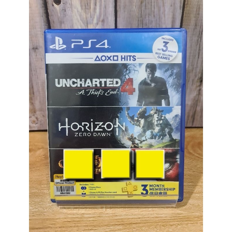 แผ่นเกมps4 ( PlayStation 4) เกม Horizon Zero Dawn + uncharted 4