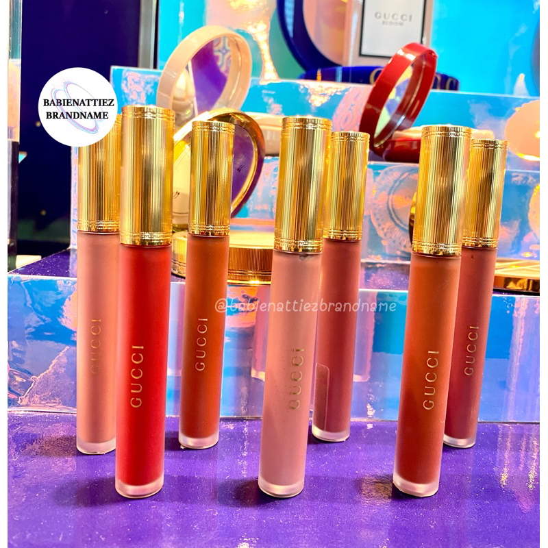 🔥ใช้โคดลดสูงสุด 20%🔥(ของแท้ 100% ) GUCCI Rouge À Lèvres Liquide Mat Lip Colour ผลิตปี 2022