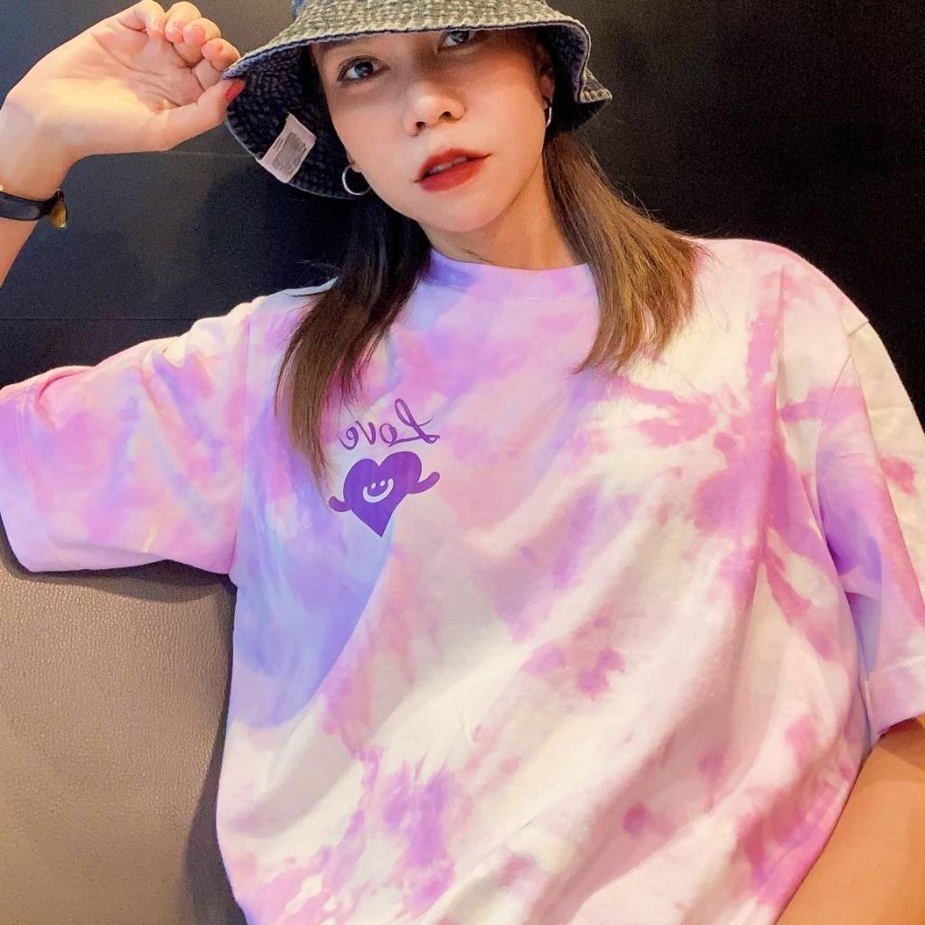 Bebeblue เสื้อมัดย้อม เสื้อครอบครัว รุ่น ดอกไม้ เนื้อนุ่ม ใส่สบาย เสื้อไปทะเล เสื้อคาเฟ่