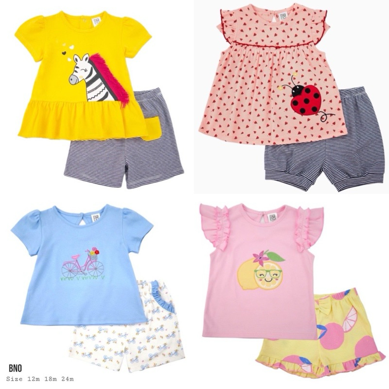 ชุดเด็กผู้หญิง 🌸งาน Bno💯🌸 1-5 ขวบ(พร้อมส่ง)🍒