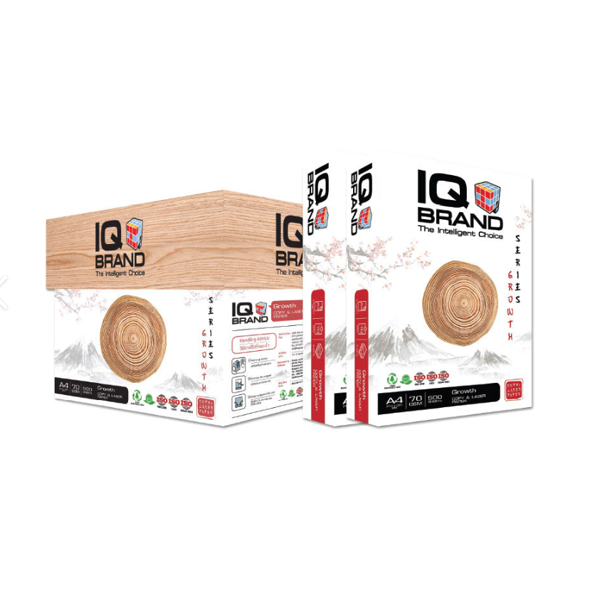 กระดาษA4  IQ Brand  70 แกรม แพ็ค 5 รีม