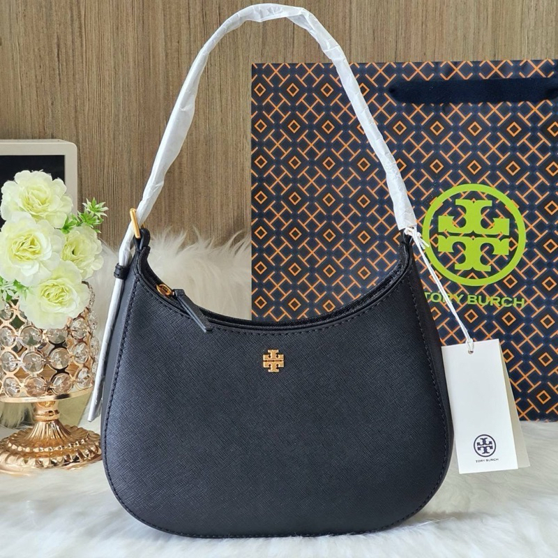 ^-^ส่วนลดXtra แฟชั่น 30%+ส่วนลดร้านค้า 5%: พร้อมส่งที่ไทย แท้ % TORY BURCH 137416 EMERSON ZIP SHOULDER BAG