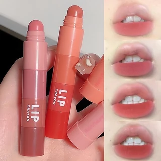 L406 Cappuvini Crayon ลิปสติก 4 In 1 เนื้อแมตต์กํามะหยี่ นุ่มละมุนปาก สีสวย กันน้ำ ติดทนนาน