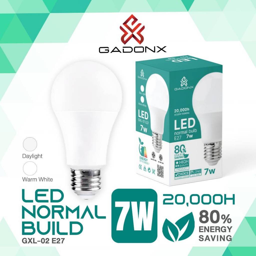 หลอดไฟ LED BULB GADONX # GXL-02 E27 (7W)/Daylight