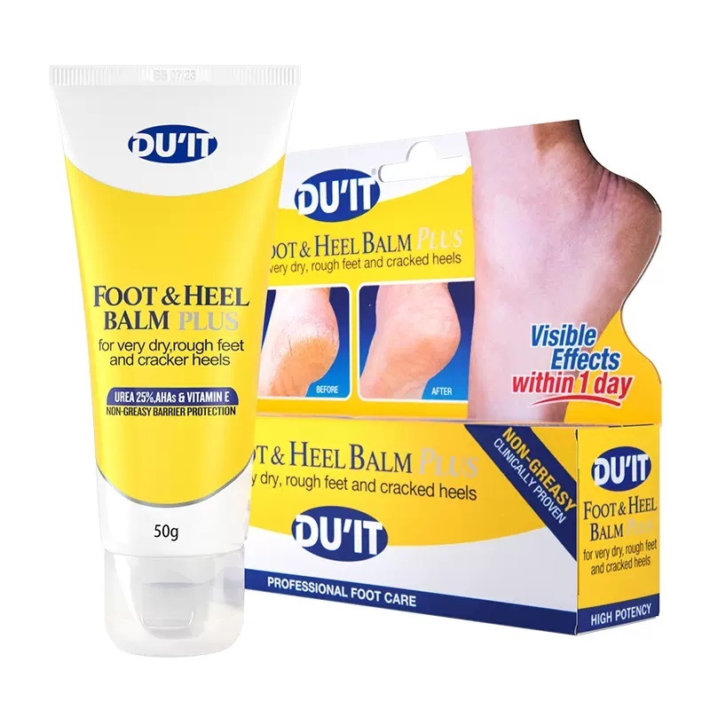ของแท้ %DU'IT Foot & Heel Balm Plus for Very Dry, Rough Feet and Cracked Heels 50g บาล์มทาส้นเท้าแตก เท้าแห้ง 50g